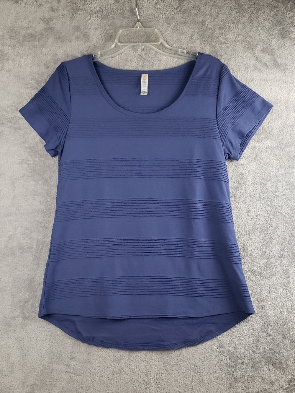 LuLaRoe Short Sleeve Scoop Neck Top - Periwinkle Blue